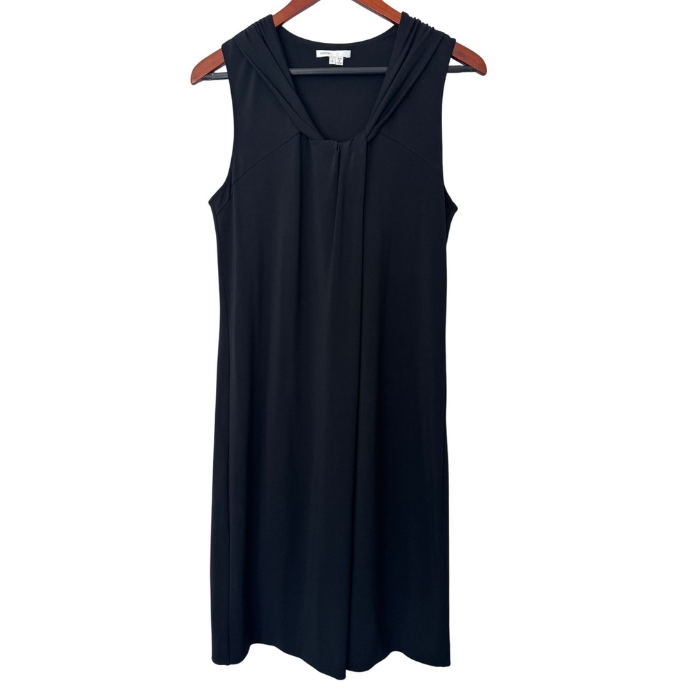 Vince Black‎ Sleeveless Shift Dress Women's Minimalist Size Large